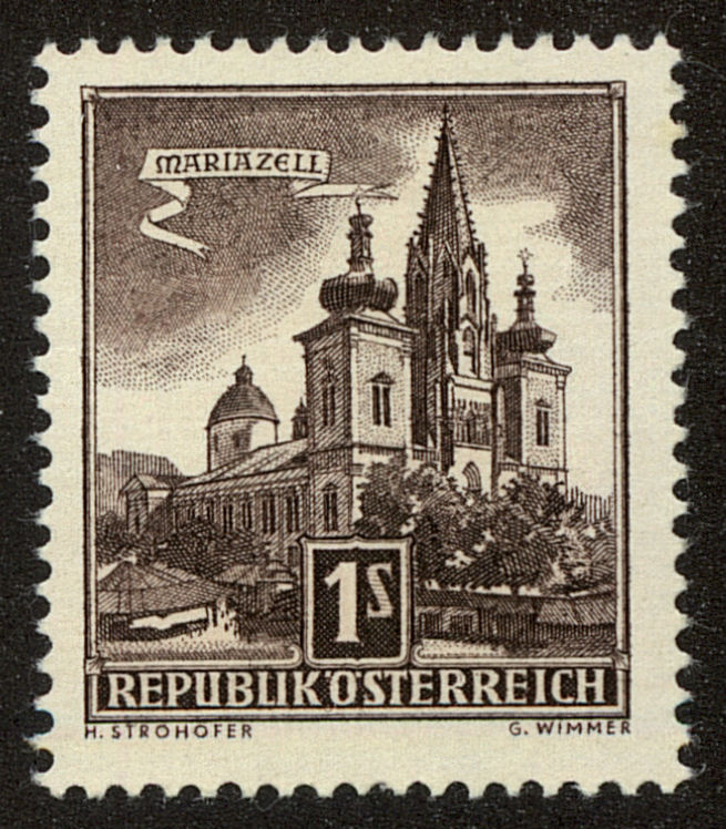 Front view of Austria 620 collectors stamp