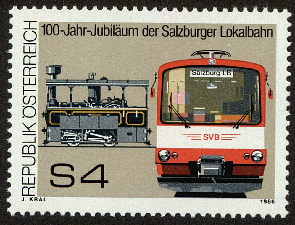 Front view of Austria 1356 collectors stamp