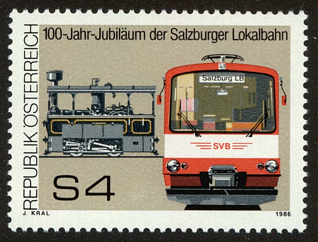 Front view of Austria 1356 collectors stamp