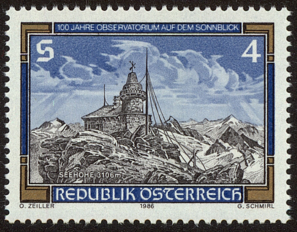 Front view of Austria 1359 collectors stamp