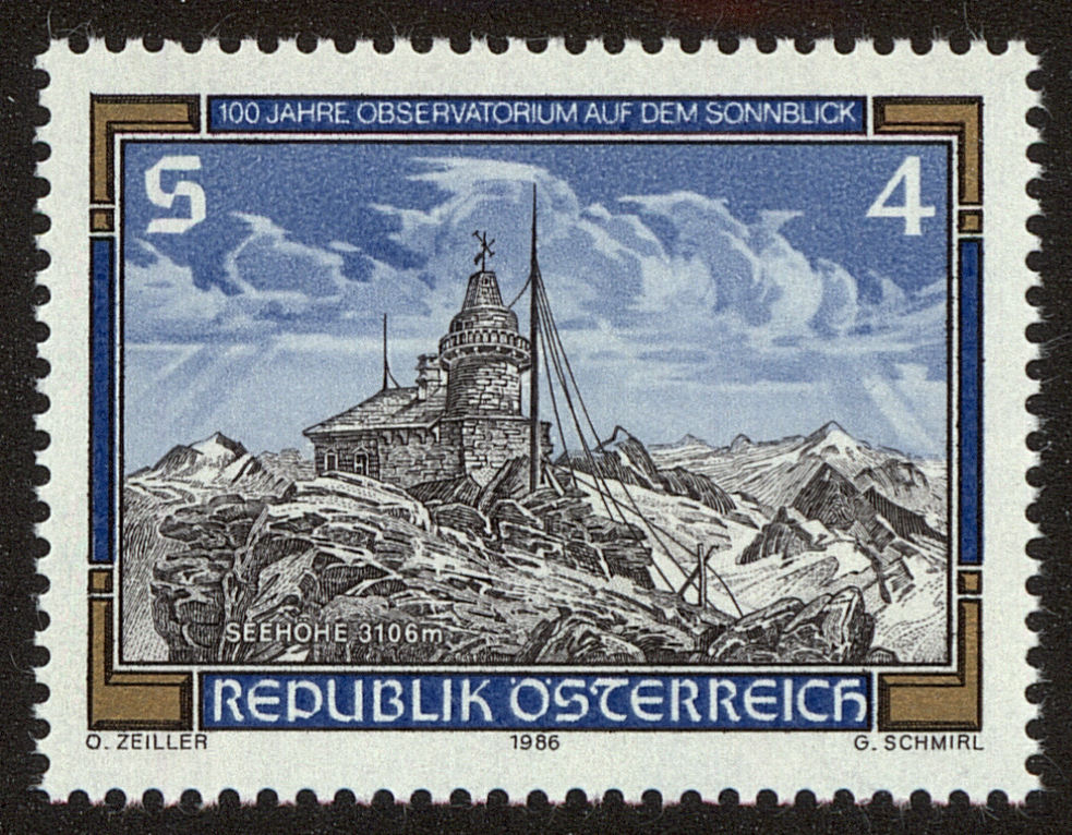 Front view of Austria 1359 collectors stamp