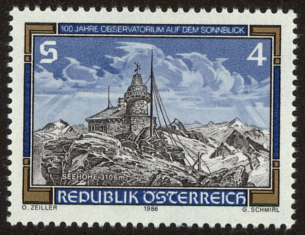 Front view of Austria 1359 collectors stamp