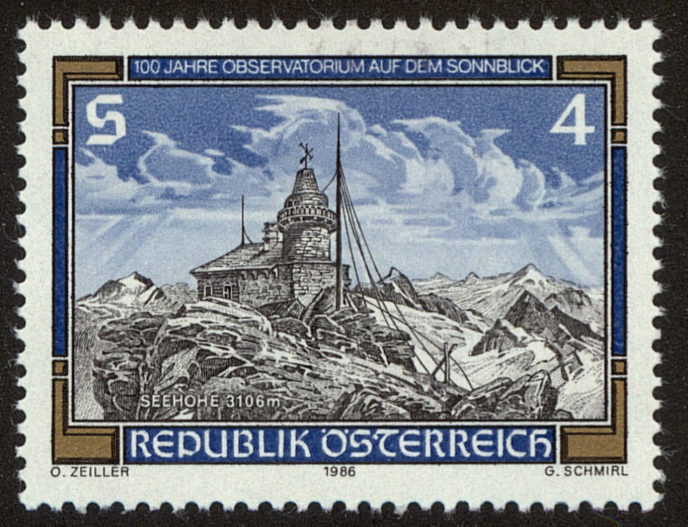 Front view of Austria 1359 collectors stamp