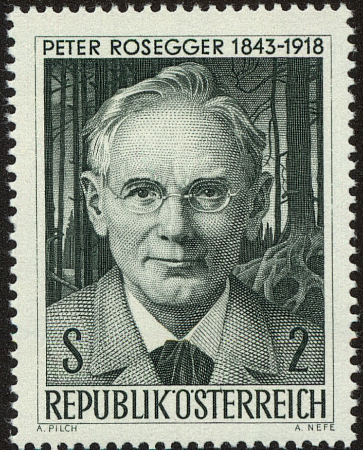 Front view of Austria 814 collectors stamp