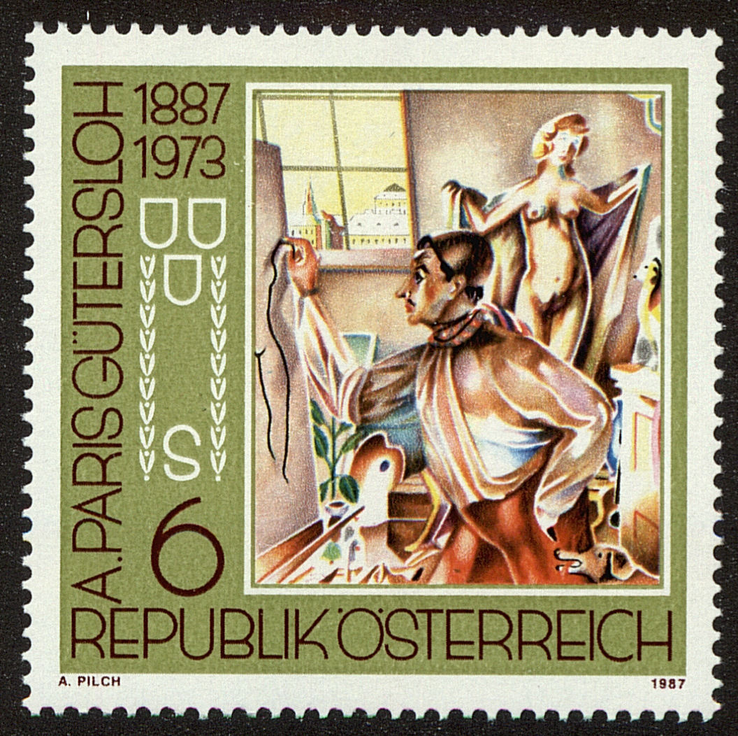 Front view of Austria 1388 collectors stamp