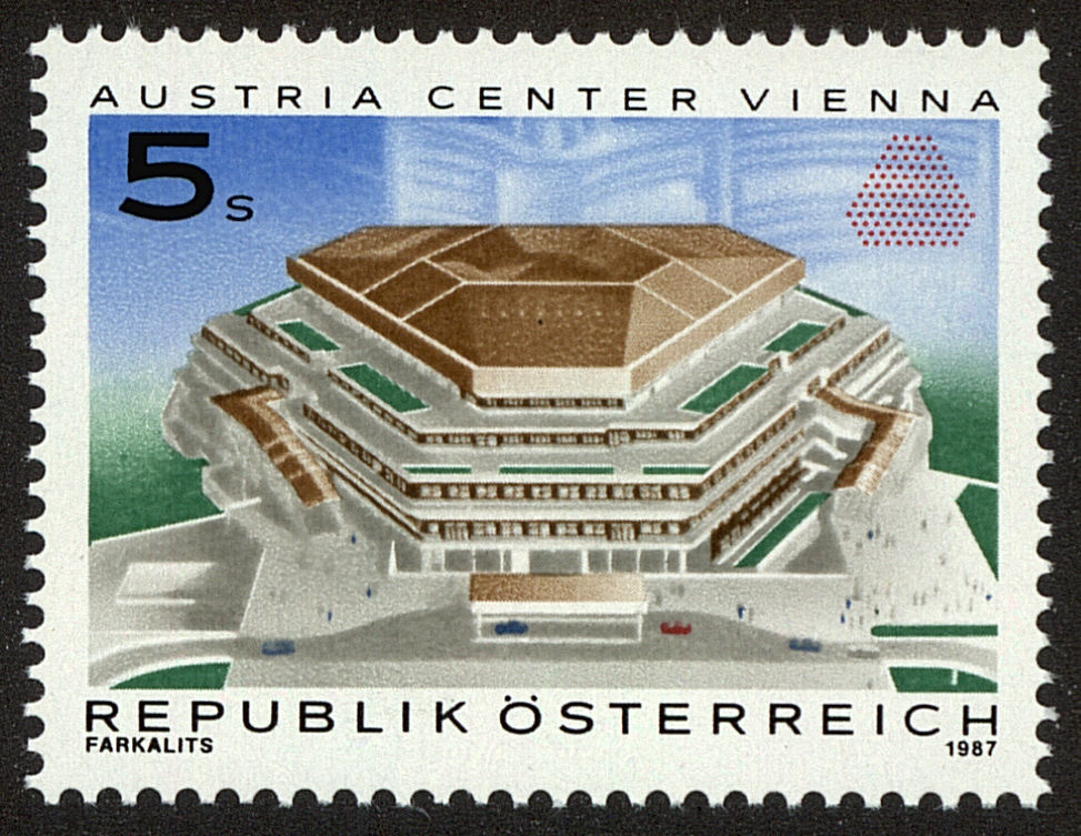 Front view of Austria 1391 collectors stamp