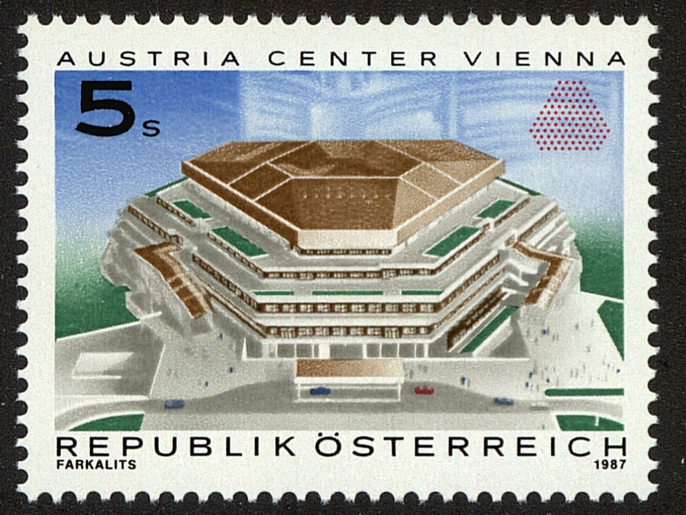 Front view of Austria 1391 collectors stamp