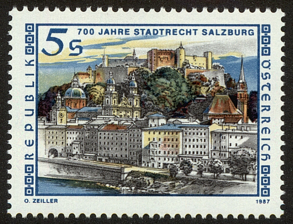 Front view of Austria 1392 collectors stamp