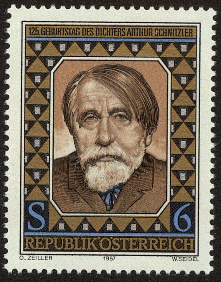 Front view of Austria 1396 collectors stamp