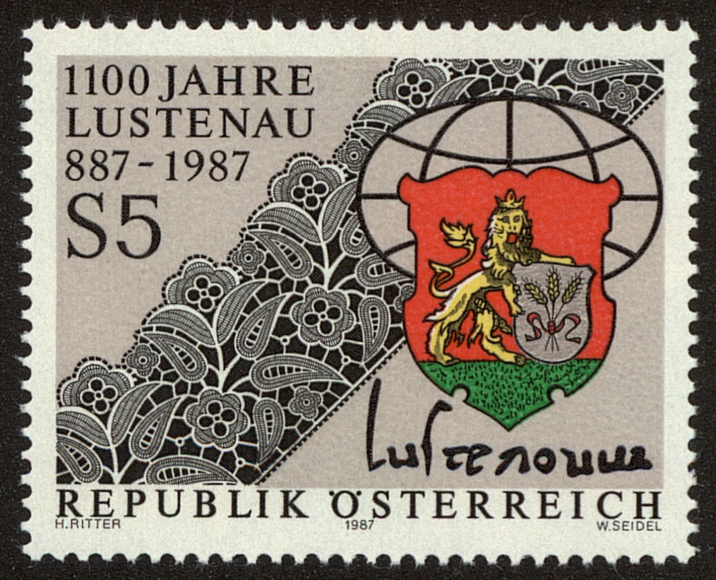 Front view of Austria 1398 collectors stamp