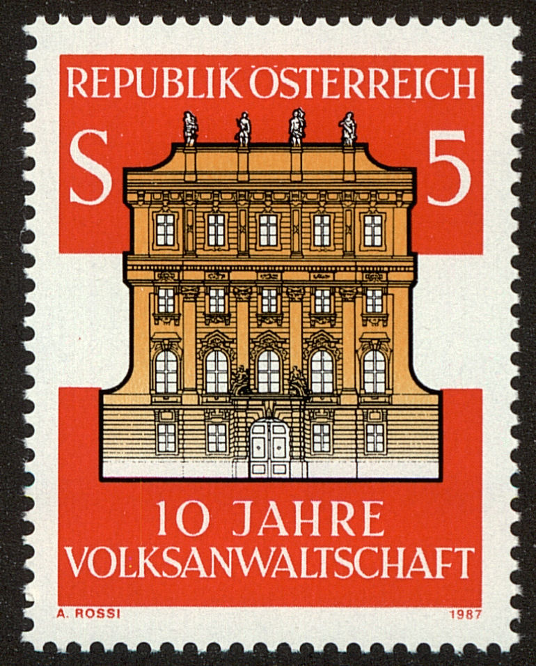 Front view of Austria 1403 collectors stamp