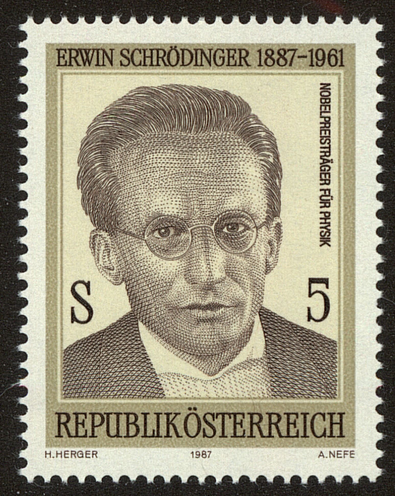 Front view of Austria 1404 collectors stamp