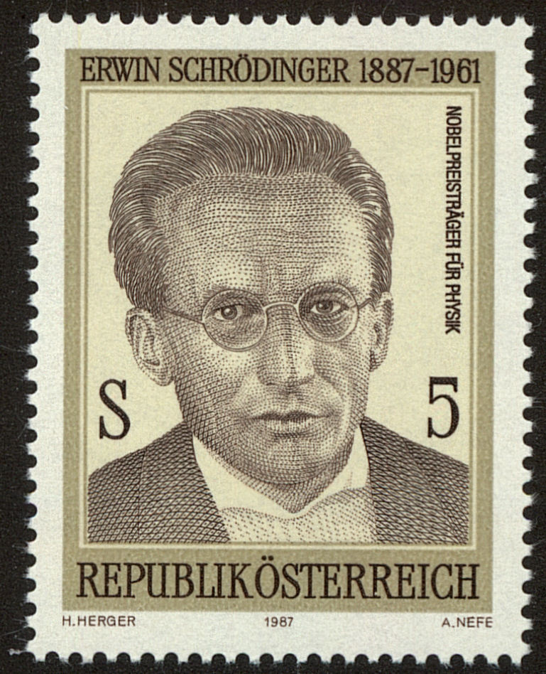 Front view of Austria 1404 collectors stamp