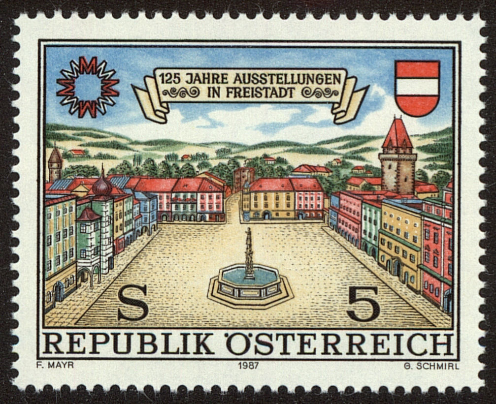 Front view of Austria 1405 collectors stamp