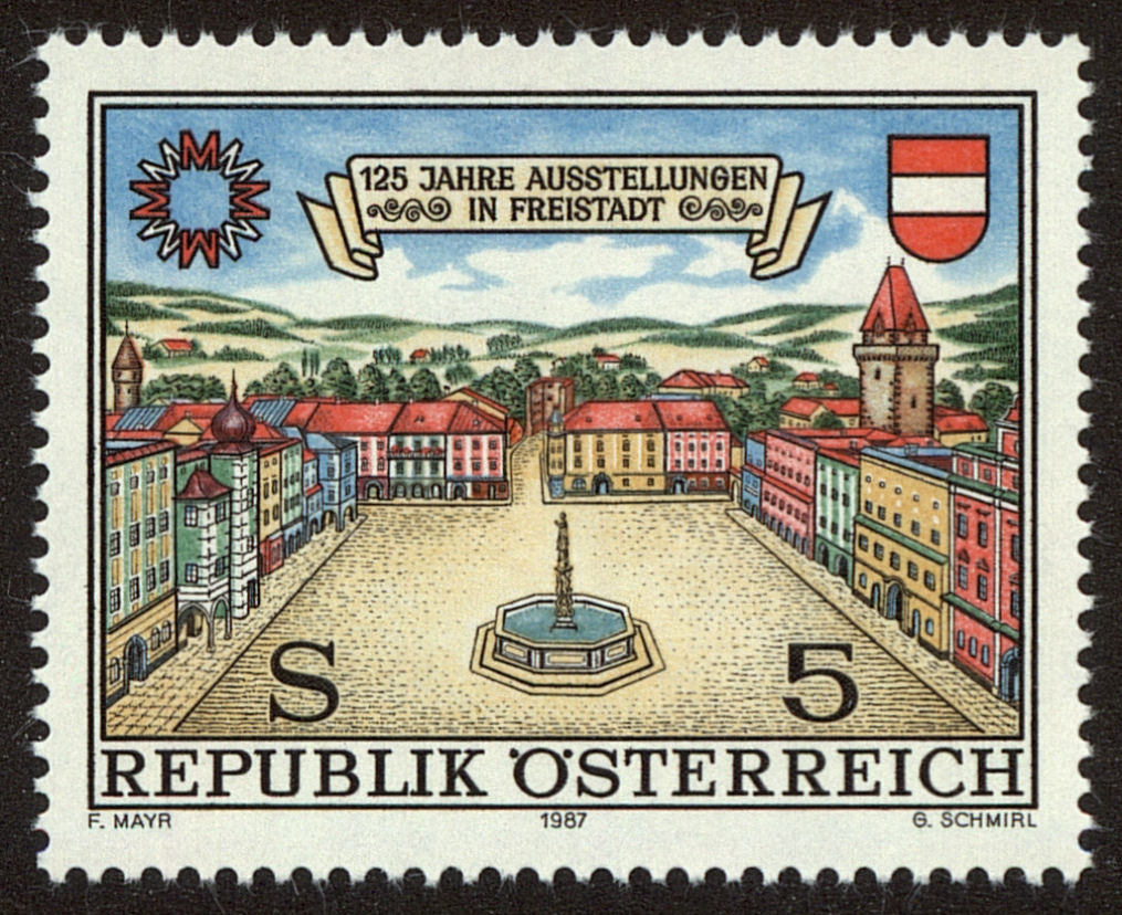 Front view of Austria 1405 collectors stamp