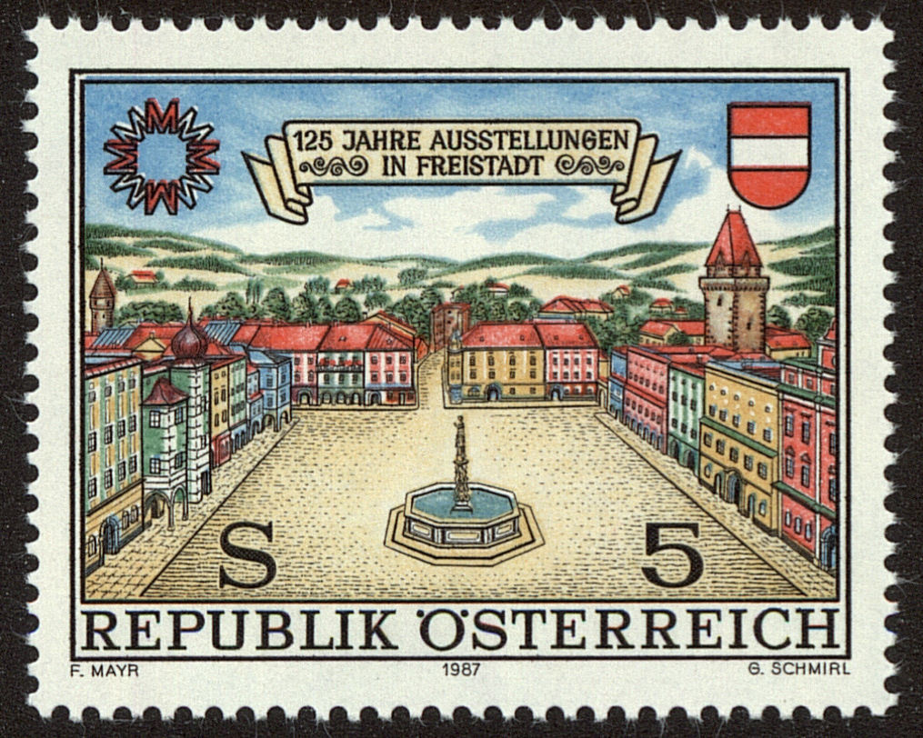 Front view of Austria 1405 collectors stamp