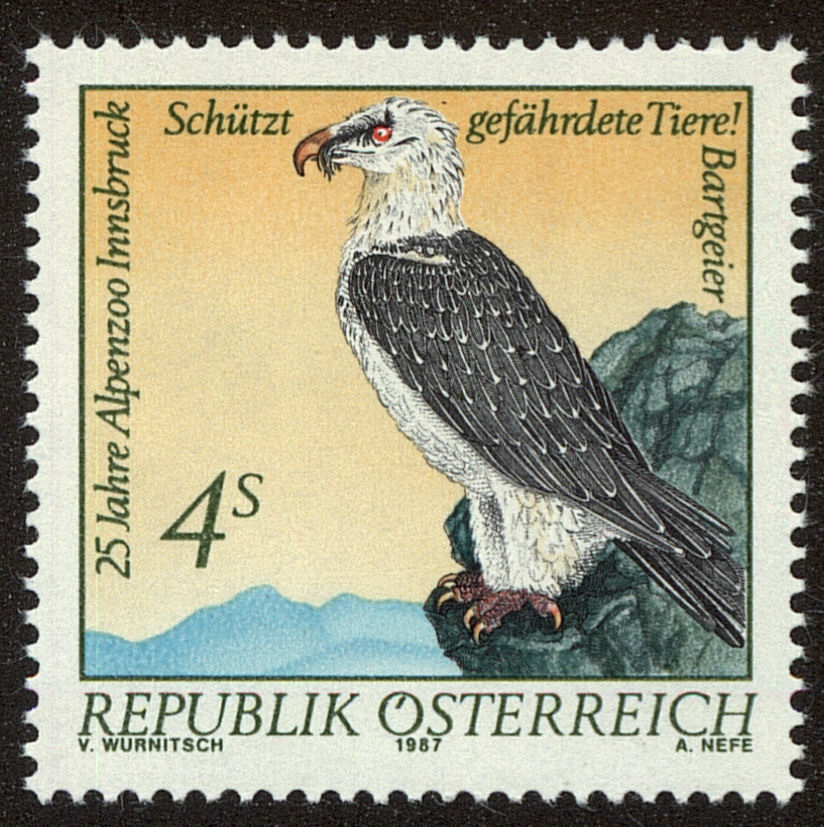 Front view of Austria 1411 collectors stamp
