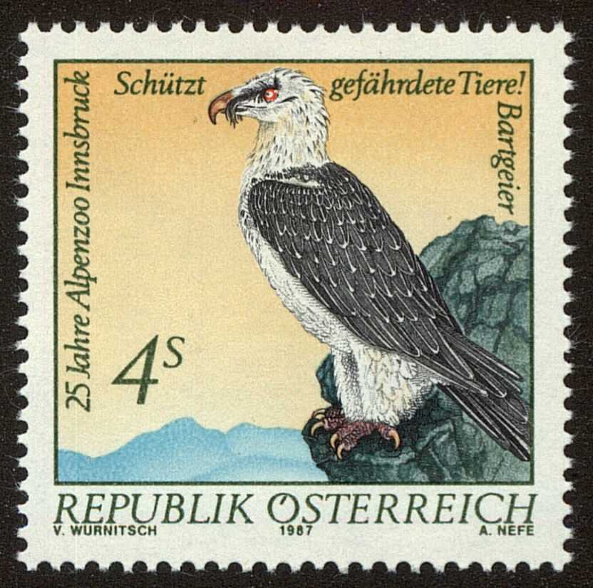 Front view of Austria 1411 collectors stamp
