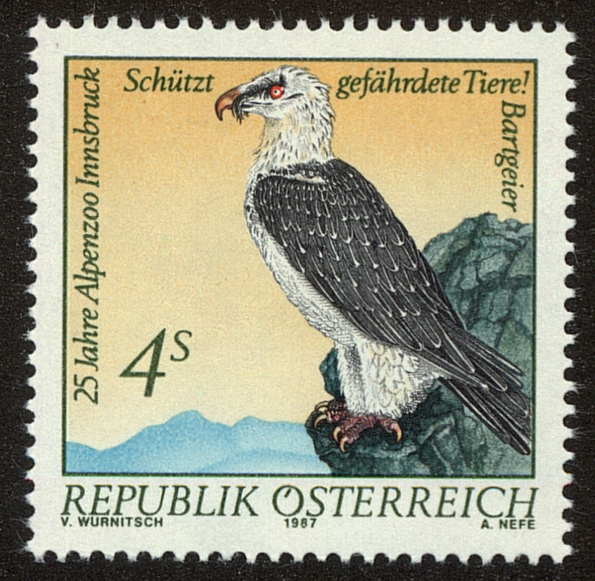 Front view of Austria 1411 collectors stamp