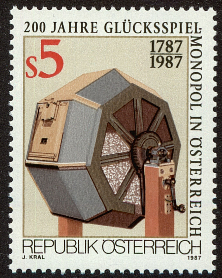 Front view of Austria 1413 collectors stamp