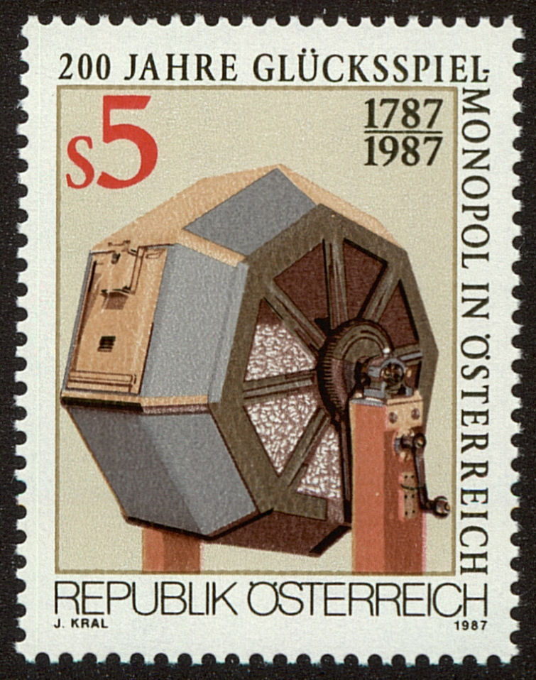 Front view of Austria 1413 collectors stamp