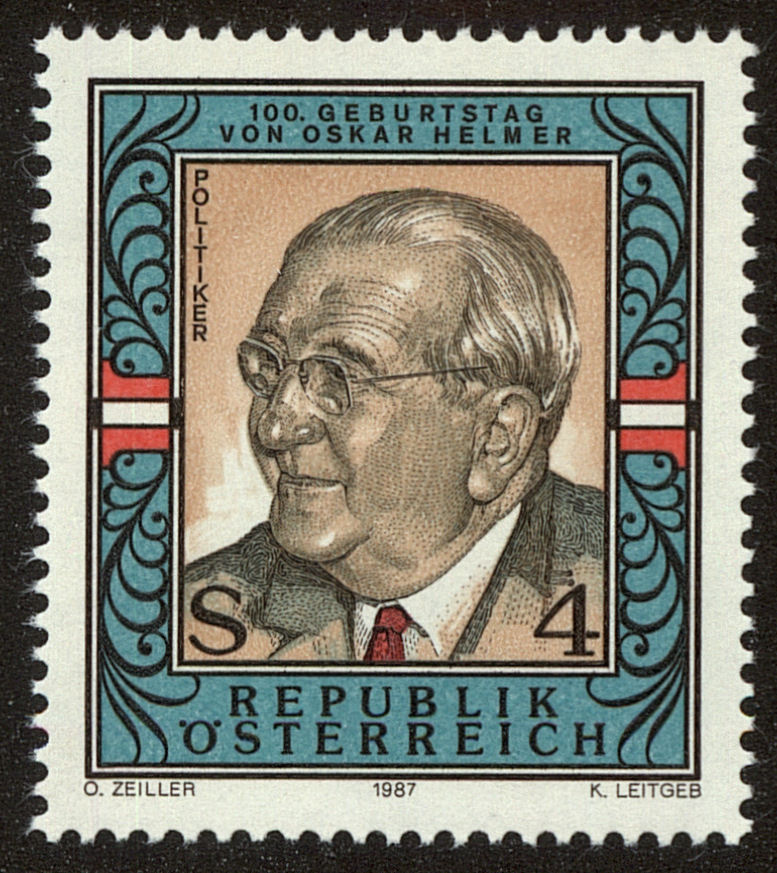 Front view of Austria 1416 collectors stamp