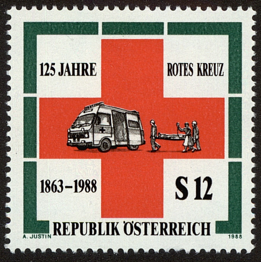 Front view of Austria 1427 collectors stamp