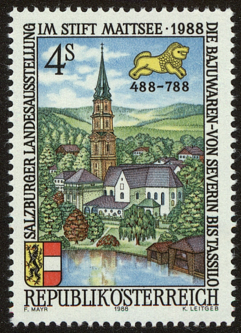 Front view of Austria 1430 collectors stamp