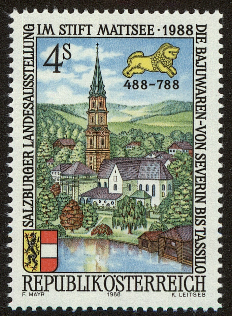 Front view of Austria 1430 collectors stamp