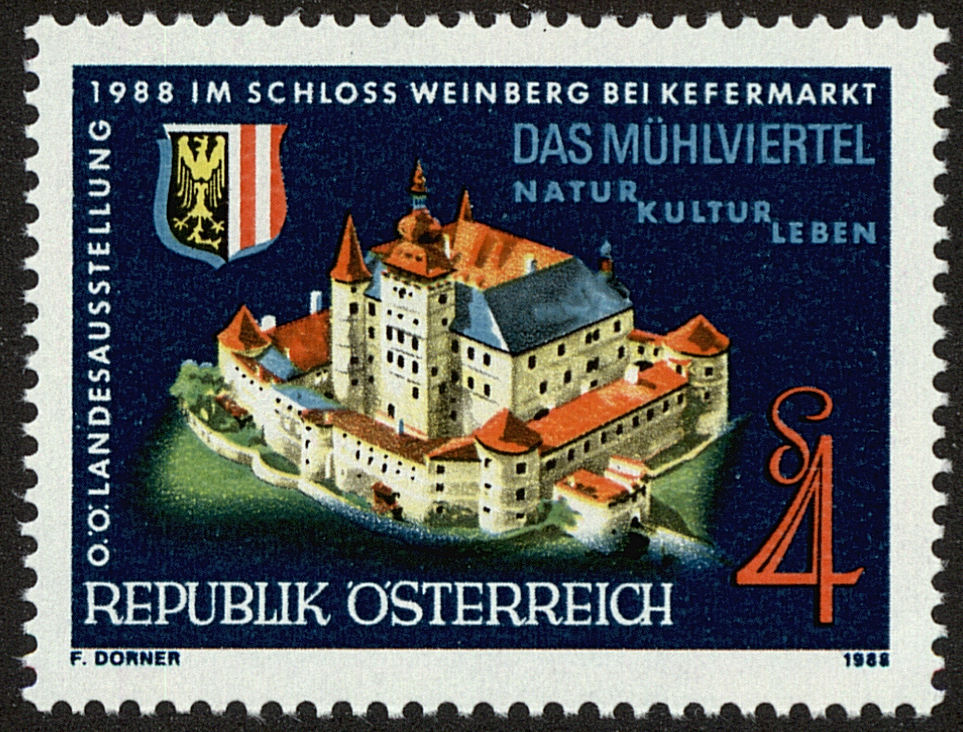 Front view of Austria 1431 collectors stamp