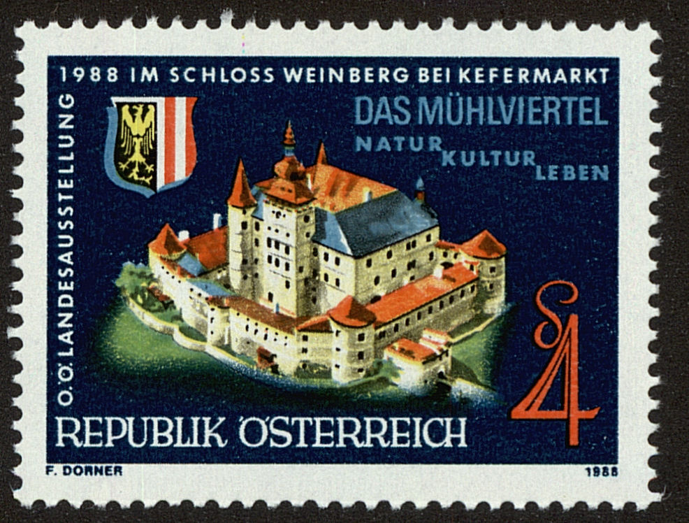 Front view of Austria 1431 collectors stamp