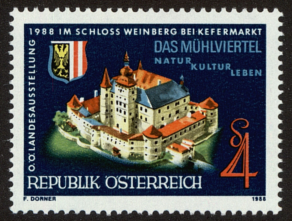 Front view of Austria 1431 collectors stamp