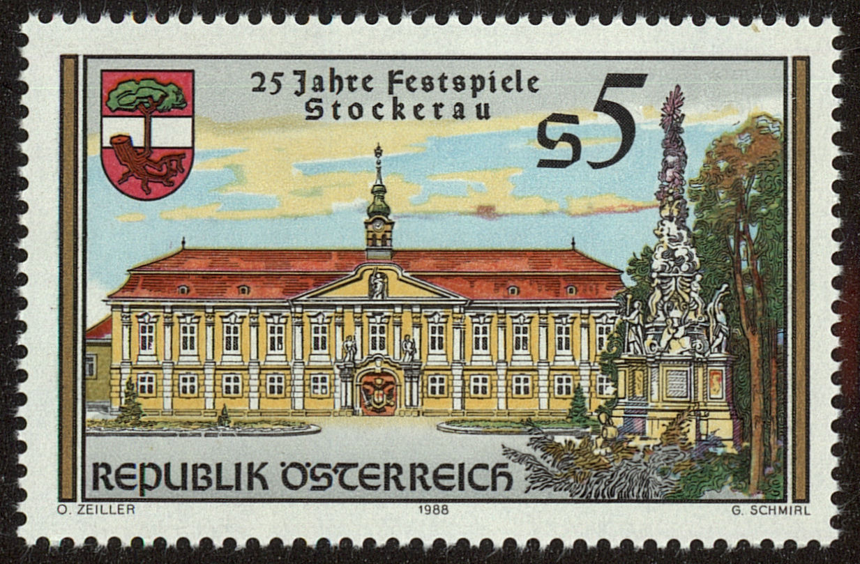 Front view of Austria 1433 collectors stamp