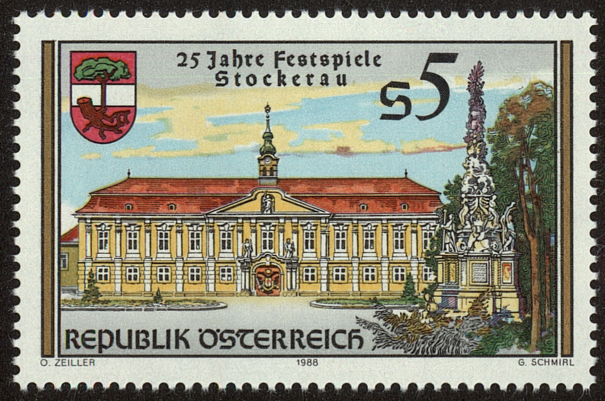 Front view of Austria 1433 collectors stamp