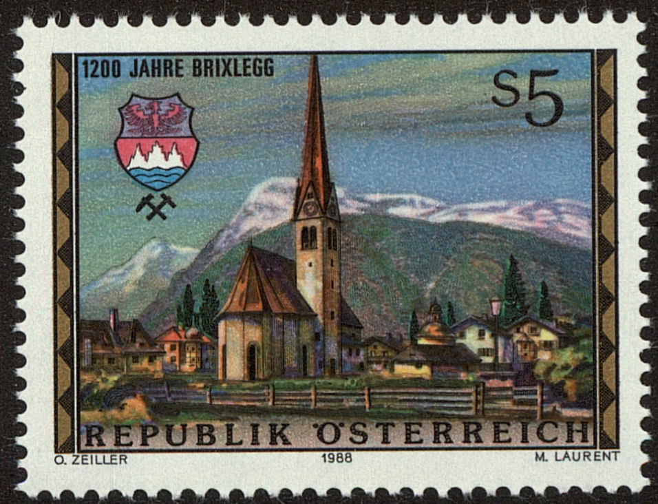 Front view of Austria 1435 collectors stamp