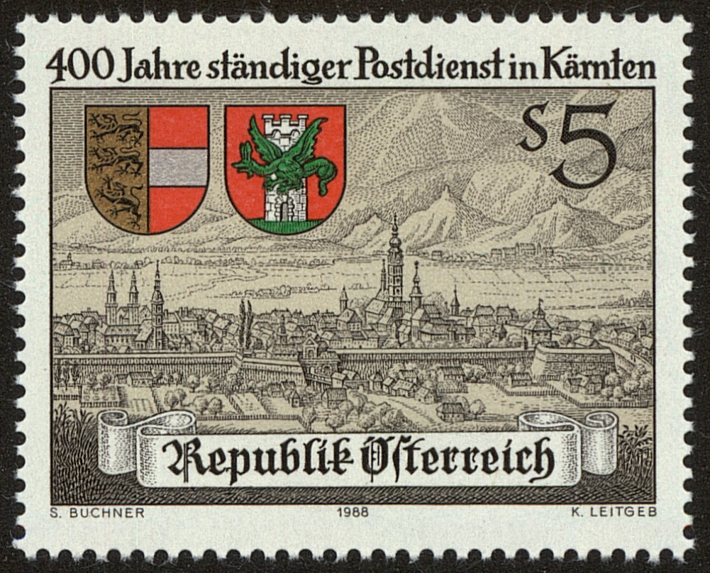 Front view of Austria 1436 collectors stamp