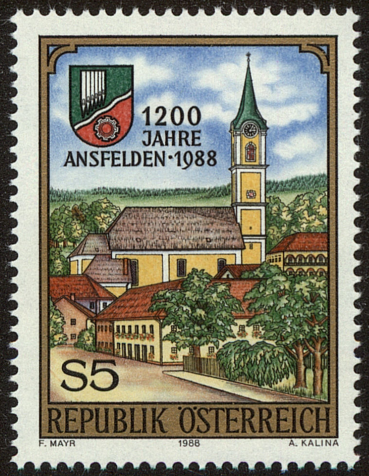 Front view of Austria 1440 collectors stamp