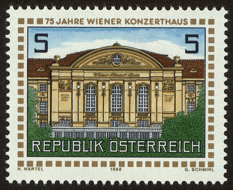 Front view of Austria 1442 collectors stamp
