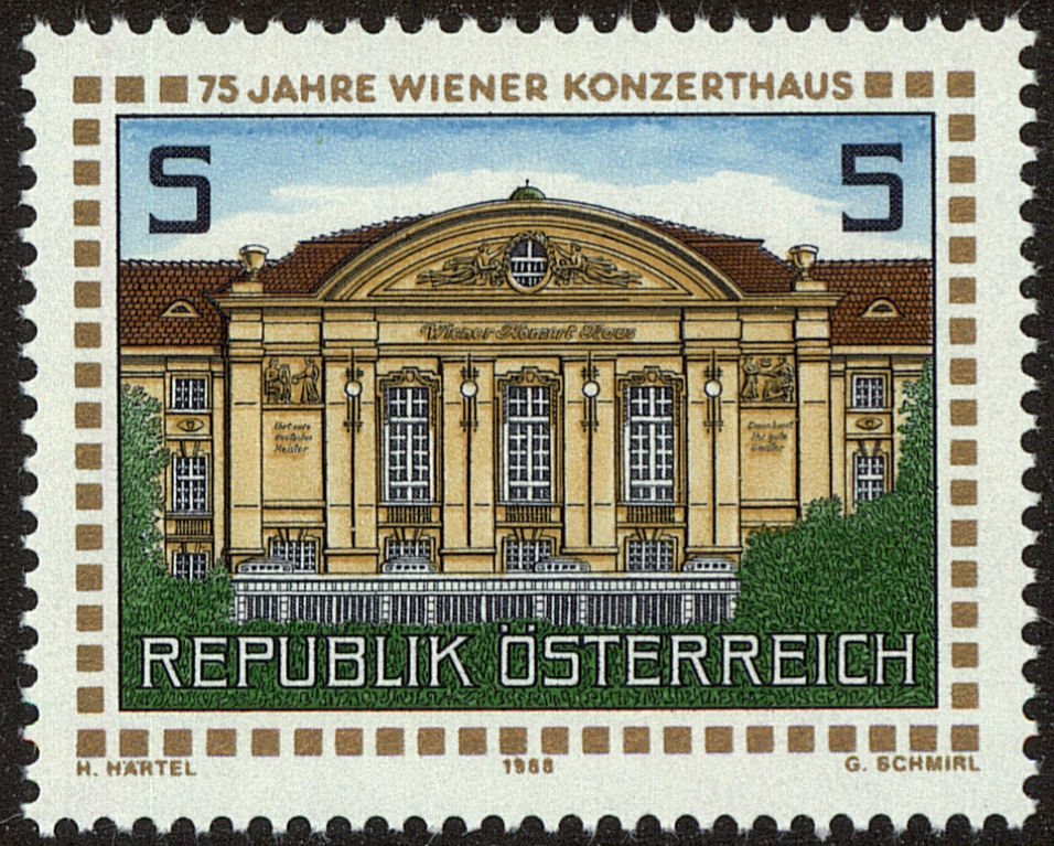 Front view of Austria 1442 collectors stamp