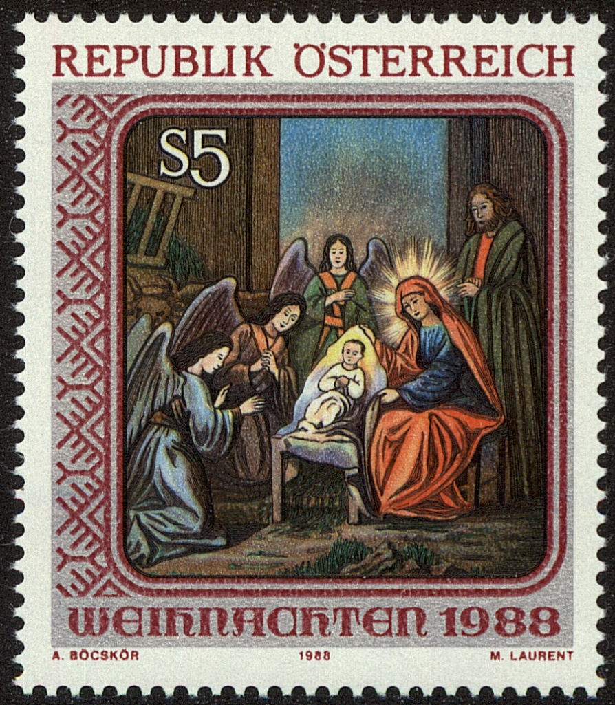 Front view of Austria 1446 collectors stamp