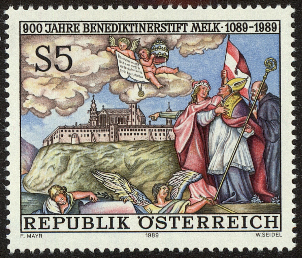 Front view of Austria 1447 collectors stamp