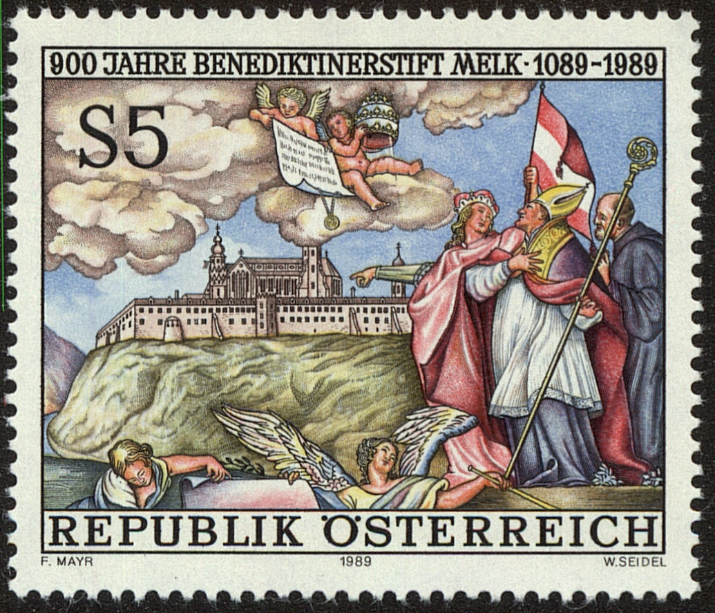 Front view of Austria 1447 collectors stamp