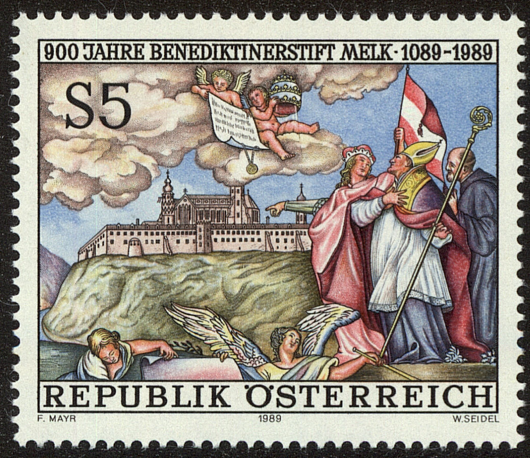 Front view of Austria 1447 collectors stamp