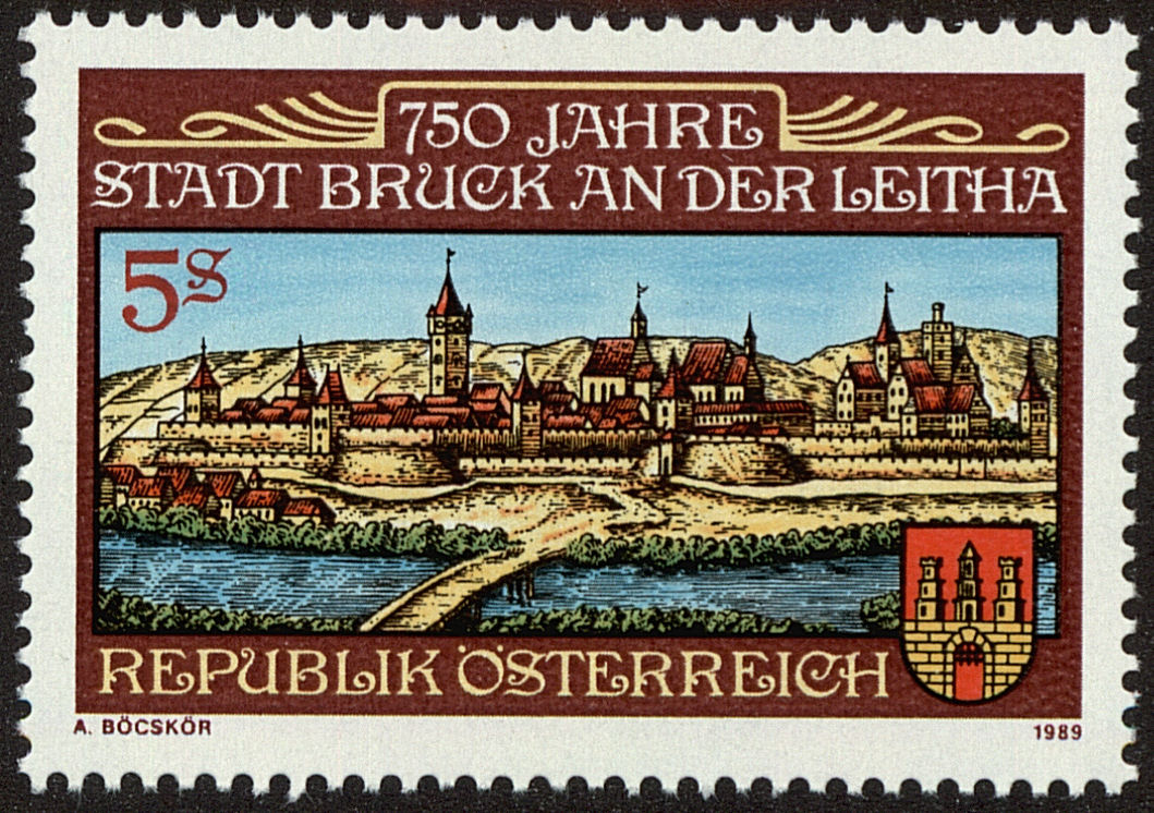 Front view of Austria 1451 collectors stamp