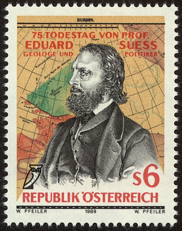 Front view of Austria 1454 collectors stamp