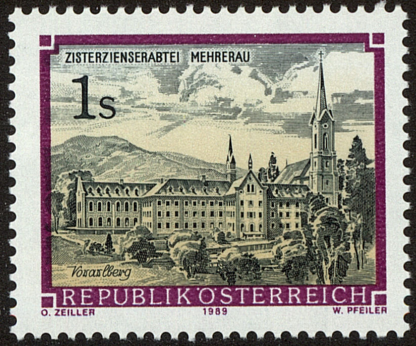 Front view of Austria 1466 collectors stamp