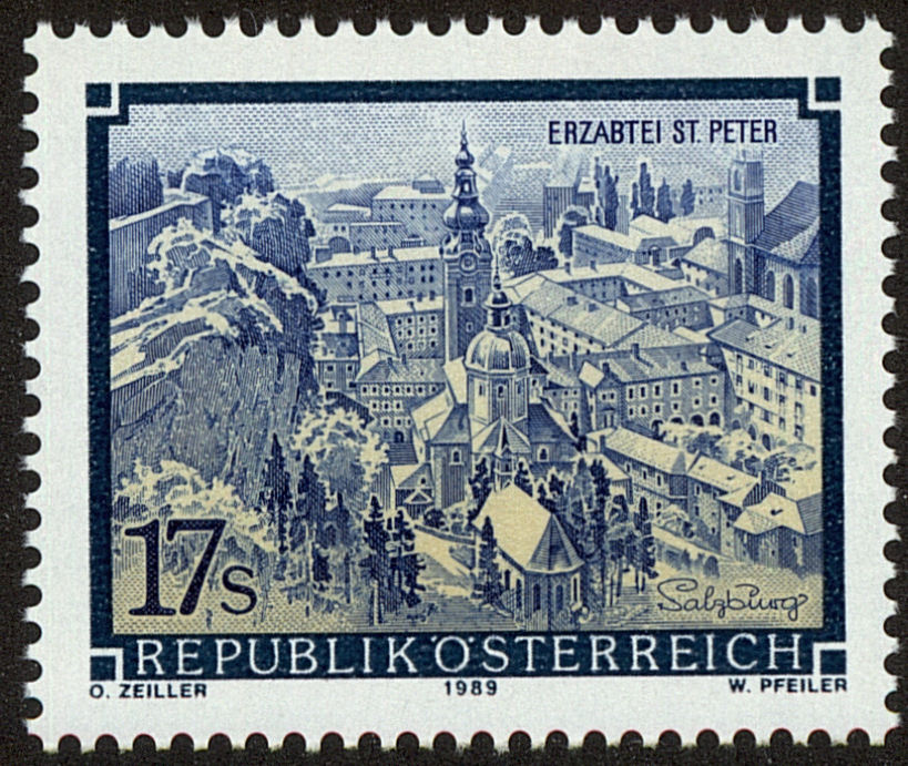 Front view of Austria 1471 collectors stamp