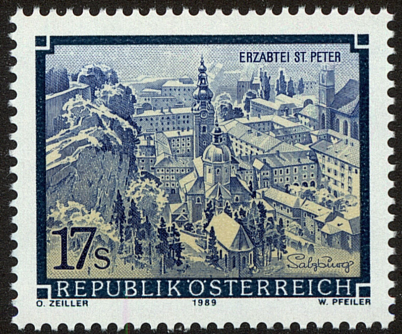 Front view of Austria 1471 collectors stamp