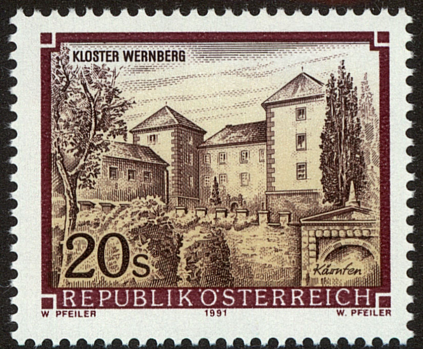 Front view of Austria 1472 collectors stamp