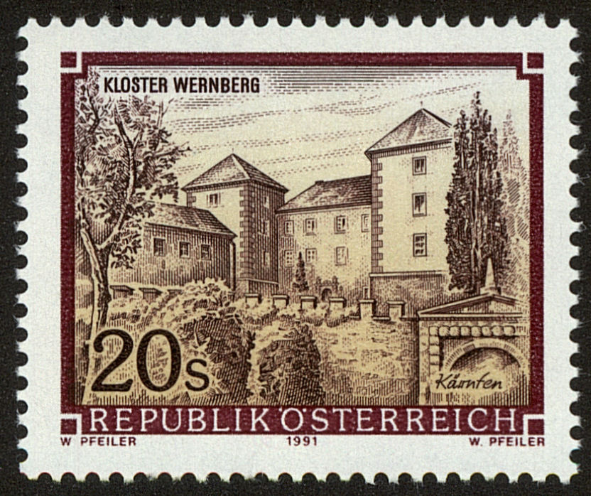 Front view of Austria 1472 collectors stamp